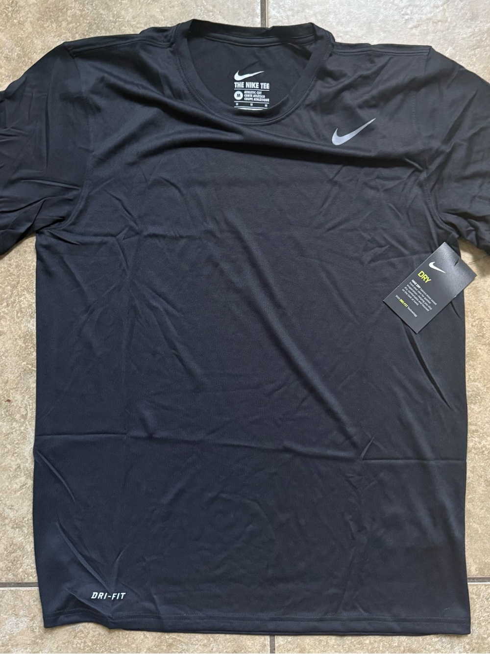 Nike Legend Men's Size Medium Tee Black Dri-Fit Short Sleeve New FAST SHIPPING